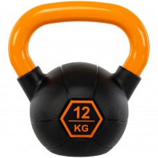Гиря тренувальна цільна гумова LiveUp Urethane Competition Kettlebell 12кг, чорний-помаранчевий, код: UAZE5336-12 Гиря тренувальна цільна гумова LiveUp Urethane Competition Kettlebell 12кг, чорний-помаранчевий, код: UAZE5336-12