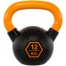 Гиря тренувальна цільна гумова LiveUp Urethane Competition Kettlebell 12кг, чорний-помаранчевий, код: UAZE5336-12