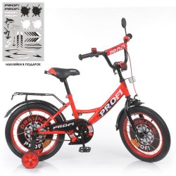 Велосипед дитячий Profi Kids Original Boy d=16, червоно-чорний, код: Y1646-1-MP