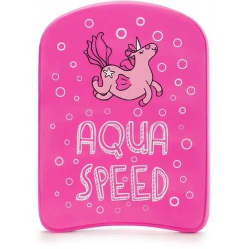 Дошка для плавання Aqua Speed Kiddie KickBoard Unicorn 310x230x24 мм, рожевий, код: 5908217668967