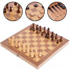 Шахи, шашки, нарди 3 в 1 ChessTour, код: W3015
