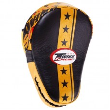 Лапа вигнута ліва для боксу та єдиноборств Twins 1шт, чорний-золотий, код: FPML10-51_BKY Лапа вигнута ліва для боксу та єдиноборств Twins 1шт, чорний-золотий, код: FPML10-51_BKY