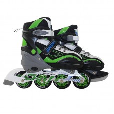 Роликові ковзани SportVida 4в1 Size 39-42 Black/Green/White, код: SV-LG0036