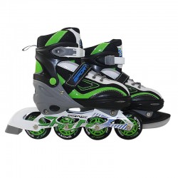 Роликові ковзани SportVida 4в1 Size 39-42 Black/Green/White, код: SV-LG0036