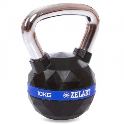 Гиря для кроссфіта з хромованою ручкою BioGym 10 кг, код: FI-1973-10-S52