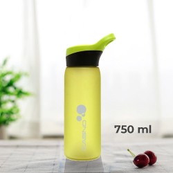 Пляшка для води Casno з соломинкою 750 мл, зелена, код: KXN-1210_Green