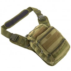Рюкзак тактичний патрульний однолямочний Tactical Military Rangers, оливковий, код: ZK-9112_OL