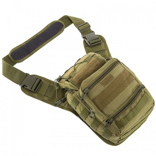 Рюкзак тактичний патрульний однолямочний Tactical Military Rangers, оливковий, код: ZK-9112_OL