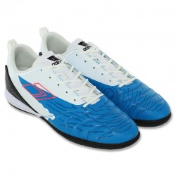 Взуття для футзалу чоловічі Difeno розмір 46 (29,5см), білий-блакитний, код: 221024-1_46WN