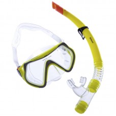 Набір для плавання Zelart жовтий-сірий-прозорий, код: M166-SN52-PVC_YGRT