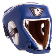 Шолом боксерський відкритий Velo шкіряний з посиленим захистом макушки M, синій, код: VL-8195_MBL Шолом боксерський відкритий Velo шкіряний з посиленим захистом макушки M, синій, код: VL-8195_MBL