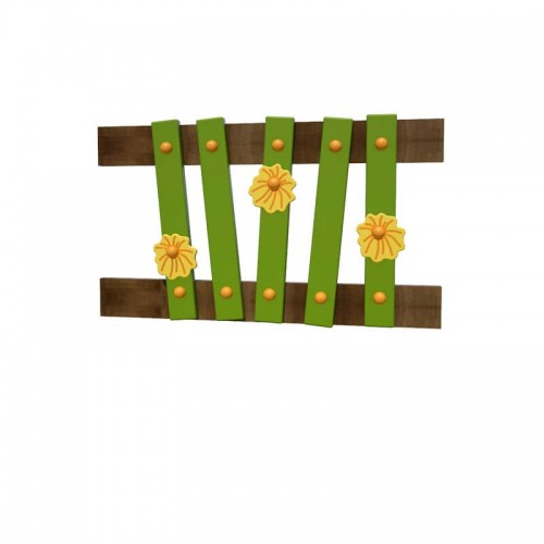 Секція огорожі InterAtletika Квіти, 860х55х500 мм, код: S764.9-SM