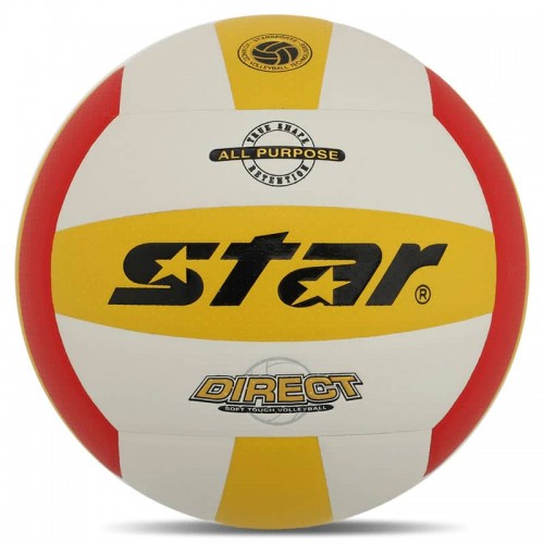 М"яч волейбольний Star Direct №5, жовто-червоний-білий, код: VB4055-34-S52 М"яч волейбольний Star Direct №5, жовто-червоний-білий, код: VB4055-34-S52