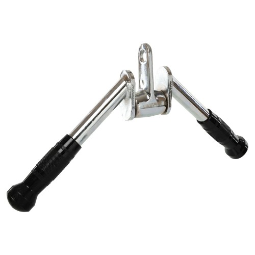 Рукоятка для тяги на трицепс V-подібна ручка для блочного тренажера LiveUp хром, код: LP8192B Рукоятка для тяги на трицепс V-подібна ручка для блочного тренажера LiveUp хром, код: LP8192B