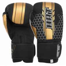 Боксерські рукавиці Hard Touch 14 унцій, чорний-золотий, код: BO-4238_14BK