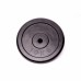 Диск домашний обрезиненный Fitnessport черный 0.5 кг, код: 10032-S49