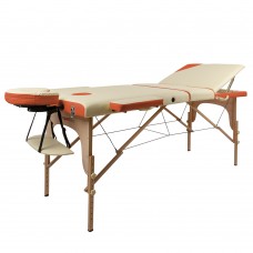 Масажний стіл inSPORTline Japane 3-Piece Wooden біло-оранжевий, код: 9408-2-IN