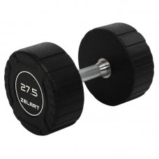 Гантель цільна професійна CPU покриття Zelart 1х27,5кг, чорний, код: TA-3111-27,5