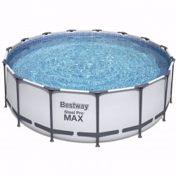 Круглий каркасний басейн Bestway Steel Pro Frame Pool, 4570x1220 мм, код: BW56100-IB