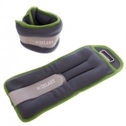 Обважнювачі-манжети для рук і ніг Zelart 2х1,5 кг салатовий, код: FI-5733-3_LG Обважнювачі-манжети для рук і ніг Zelart 2х1,5 кг салатовий, код: FI-5733-3_LG