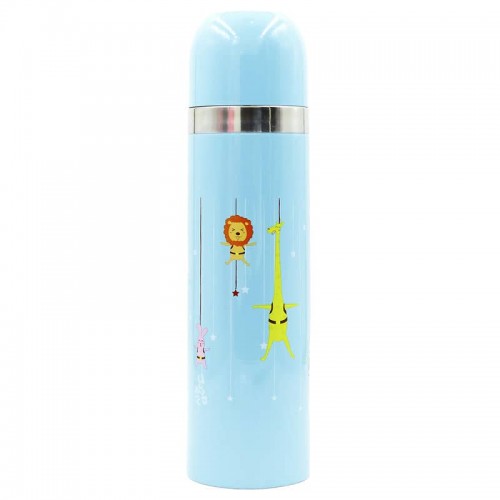 Термос сталевий Camping Zoo 500 мл блакитний, код: 2471_N Термос сталевий Camping Zoo 500 мл блакитний, код: 2471_N