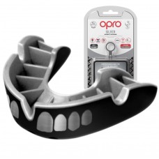 Капа Opro Silver доросла (вік 11+) Grillz чорний-срібний, код: Silver_Grilz_Bl/Silver