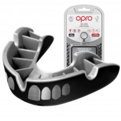 Капа Opro Silver доросла (вік 11+) Grillz чорний-срібний, код: Silver_Grilz_Bl/Silver