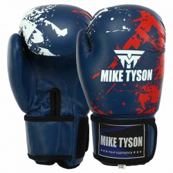 Боксерські рукавички Mike Tyson PVC 12 унції, синій, код: VL-8448_12BL