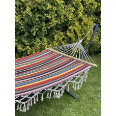 Одномісний гамак з планкою WCG Bali XL 2000х1000 мм, кольоровий, код: H-09R-1-IF Одномісний гамак з планкою WCG Bali XL 2000х1000 мм, кольоровий, код: H-09R-1-IF