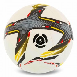 М"яч футбольний PlayGame №5 PU, білий-жовтий, код: FB-4992_Y
