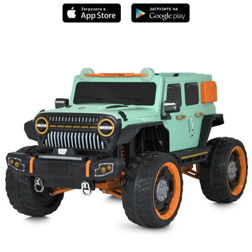 Дитячий електромобіль Bambi Jeep Hurricane M 5831EBLR-5 зелений, код: 6903317665280