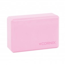 Блок для йоги Cornix EVA 228x152x76 мм, рожевий, код: XR-0098