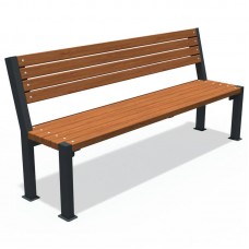 Лавка паркова InterAtletika Подвійна лінія, 1710х503х793 мм, код: LP006-SM Лавка паркова InterAtletika Подвійна лінія, 1710х503х793 мм, код: LP006-SM