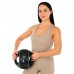 Медбол м"яч медичний дворучний з хватами LiveUp Medicine Ball 4кг, чорний, код: LP8111-4