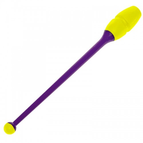 Булава для художньої гімнастики FitGo фіолетовий-жовтий, код: C-6176_VP