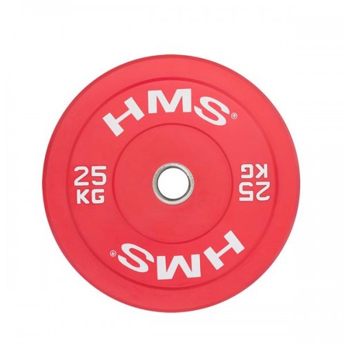 Диск олімпійський HMS CBR25 25 кг, червоний, код: 17-61-024-IN