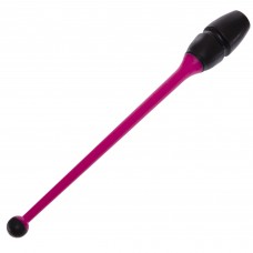 Булава для художньої гімнастики FitGo пурпурний-чорной (35см), код: C-6176_PUBK
