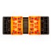 Степ-платформа Zelart 70-75x25x12-23см черный-оранжевый, код: FI-6291-S52