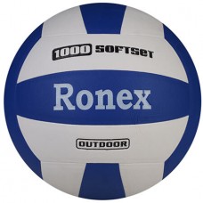 М"яч волейбольний Ronex SoftSet 1000 №5, білий-синій, код: RX-1000SS-WS