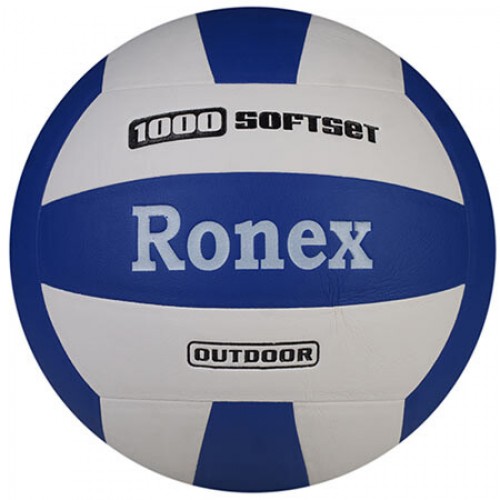 М"яч волейбольний Ronex SoftSet 1000 №5, білий-синій, код: RX-1000SS-WS М"яч волейбольний Ronex SoftSet 1000 №5, білий-синій, код: RX-1000SS-WS