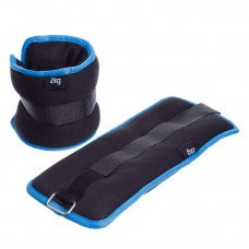 Обважнювачі для рук і ніг FitGo 2x2 кг, чорний-синій, код: FI-1303-4_BKBL