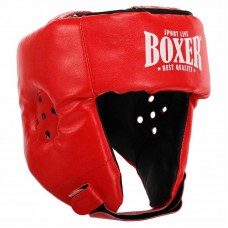 Шолом боксерський відкритий Boxer M, червоний, код: 2028-N_MR