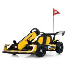 Дитячий електрокарт Bambi Kart жовтий, код: 6903317741373