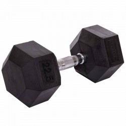 Гантель цільна шестигранна гексагональна Zelart 1х22,5 кг, код: TA-5159-22_5 Гантель цільна шестигранна гексагональна Zelart 1х22,5 кг, код: TA-5159-22_5