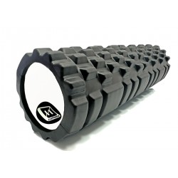 Масажний ролик EasyFit Grid Roller v.2.1 450х145 мм, чорний, код: EF-2027-BK-EF