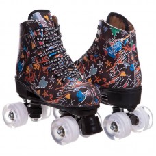 Роликові ковзани Rio Roller розмір 41 (25см), коричневий, код: Z-3854_41BR-S52 Роликові ковзани Rio Roller розмір 41 (25см), коричневий, код: Z-3854_41BR-S52