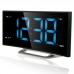 Годинник настільний з радіо Technoline WT460 Blue LED Black/Silver, код: DAS301824