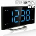 Годинник настільний з радіо Technoline WT460 Blue LED Black/Silver, код: DAS301824