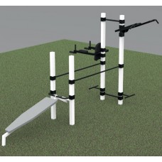 Вуличний спортивний комплекс Ladas 2675x4050x3000 мм, код: УВ-12 Вуличний спортивний комплекс Ladas 2675x4050x3000 мм, код: УВ-12