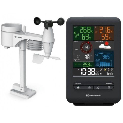 Метеостанція Bresser Weather Center 5-in-1 Beaufort (7002525), код: 930212-SVA